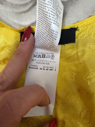 Abito Max Mara Giallo Taglia 40