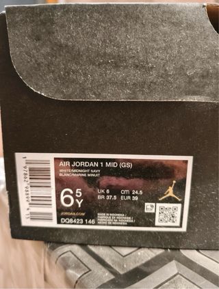 Scarpe Air Jordan 1 Mid Ragazzo Tg 39