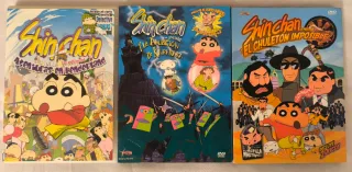 LOTE 3 PELICULAS DVD SHIN CHAN PARA JORGE