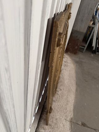 Espejo Antiguo Dorado Ovalado