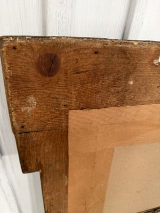 Espejo Antiguo Dorado Ovalado