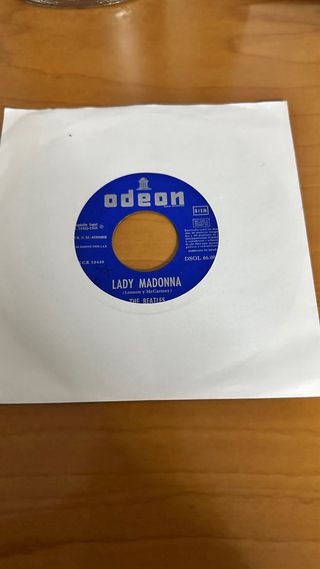Vinilo The Beatles Lady Madonna Odeon Spain