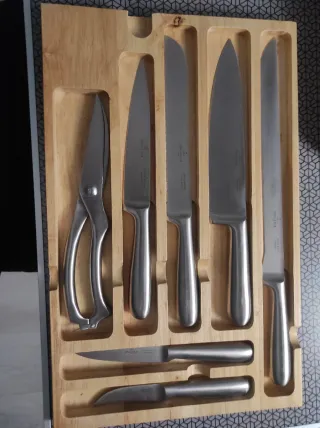 Set Villeroy & Boch 6 cuchillos + tijera