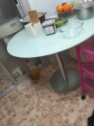 Mesa de cristal lo regalo