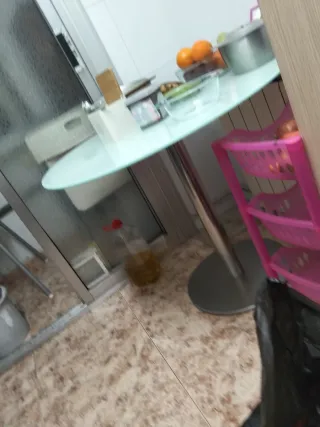 Mesa de cristal lo regalo
