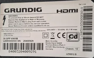 Smart TV Grundig 39 Full HD