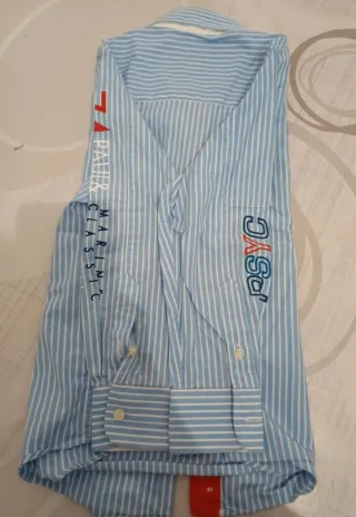 Camicia Paul & Shark bambino righe azzurre