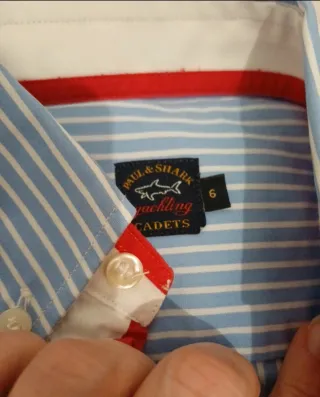 Camicia Paul & Shark bambino righe azzurre