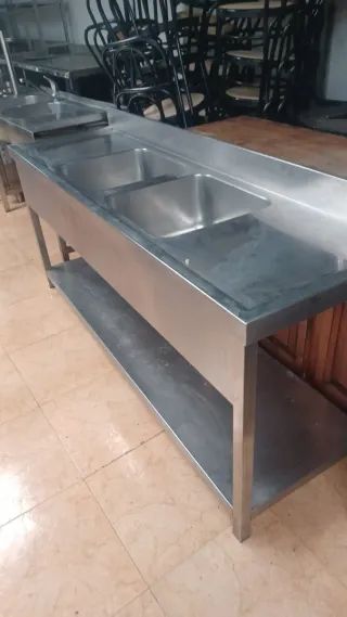 Fregadero industrial acero inoxidable