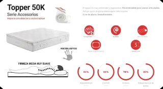 Topper para para Colchón Viscoelástico
