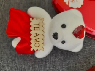 Caja Corazón con Peluche y Rosas Rojas