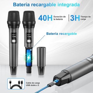 4x micrófonos inalámbricos UHF Aveek PRO-06 NUEVO