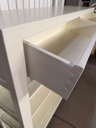 Cómoda madera con puertas correderas de cristal