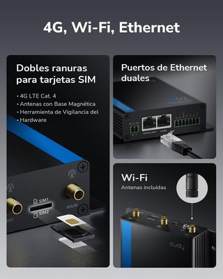 Router WiFi industrial 4G LTE Cudy dual SIM NUEVO