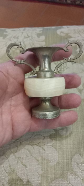 Piccola Anfora Vintage Onice e Metallo