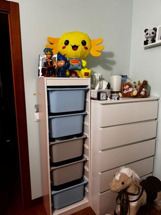 Cajoneras blancas con 6 cajones