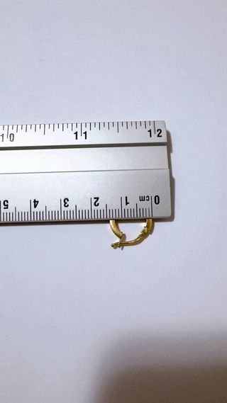 Orecchini a cerchio squadrati in oro 18kt 750