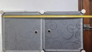 Armario Modular Cubos Plástico Gris