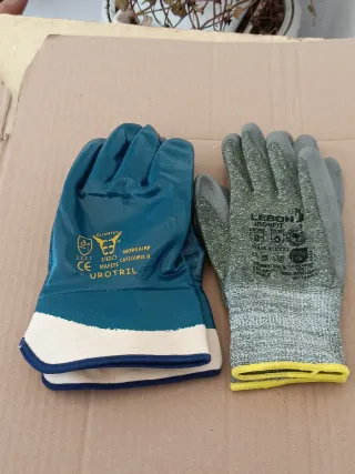 "Regalo" 2 pares de guantes trabajo anti-cortes