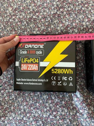 Baterías LiFePO4 Kedanone 24V 220Ah