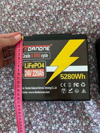 Baterías LiFePO4 Kedanone 24V 220Ah