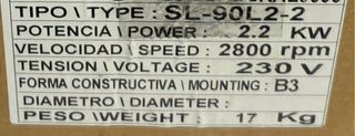 Motor Eléctrico Monofásico 3CV Nuevo