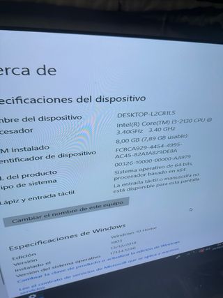 Torre Lenovo Core i3 8GB RAM 1TB HDD Windows 11