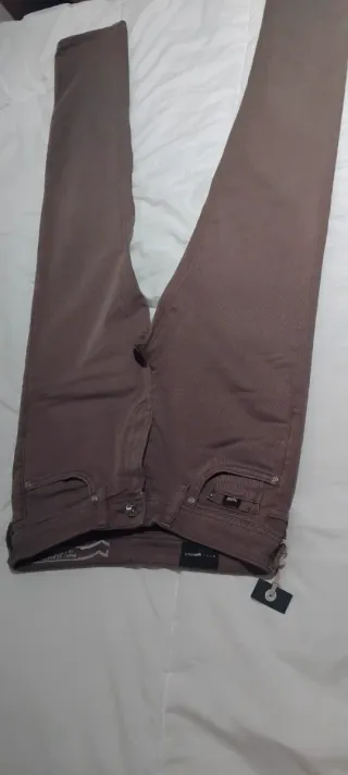 Pantalón gas vaquero marrón