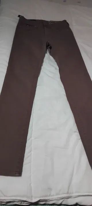 Pantalón gas vaquero marrón