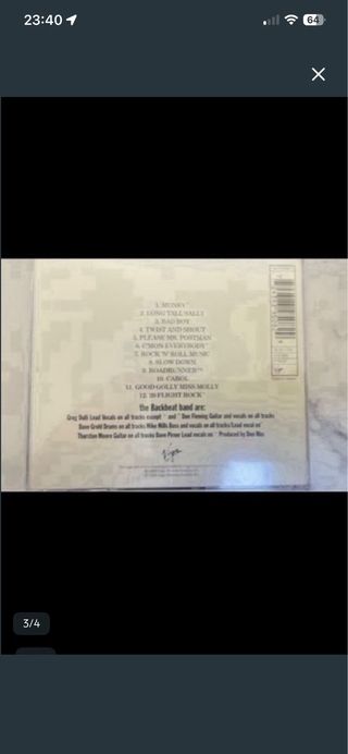 CD de The Beatles Backbeat: Banda Sonora Original