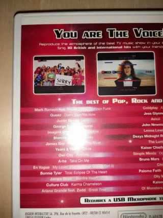 PRECINTADO. Juego Wii y WiiU La Voz