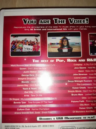 PRECINTADO. Juego Wii y WiiU La Voz