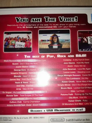 PRECINTADO. Juego Wii y WiiU La Voz