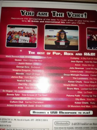 PRECINTADO. Juego Wii y WiiU La Voz