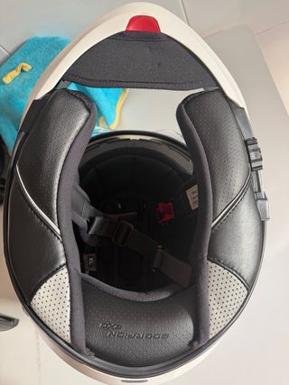 Casco Scorpion Exo-Tech Evo Azul Blanco