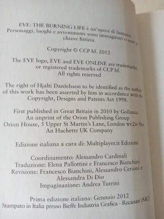 Eve. The burning life