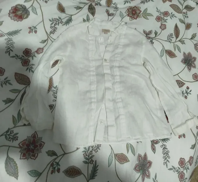 Blusa blanca Tizzas niña