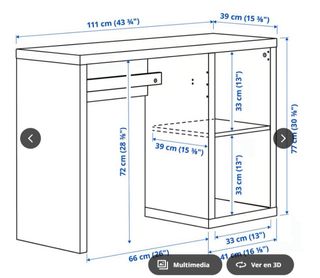 Escritorio blanco IKEA