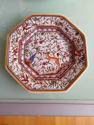 Piatto Ottagonale Ceramica Conimbriga