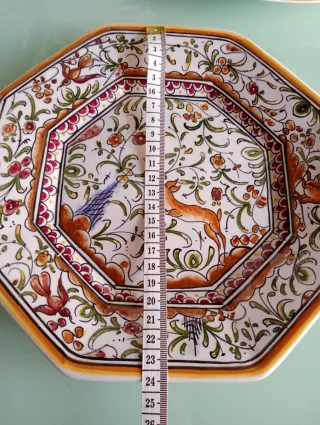 Piatto Ottagonale Ceramica Conimbriga