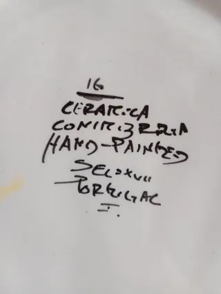 Piatto Ottagonale Ceramica Conimbriga