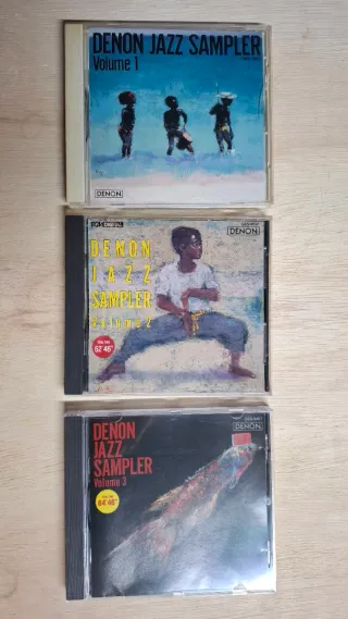 Lote 3 CDs Denon Jazz Sampler Vol 1, 2, 3