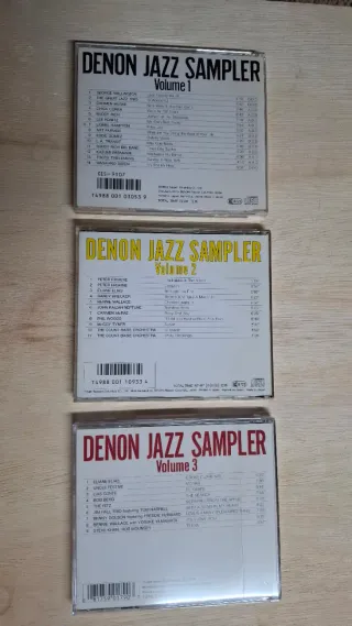 Lote 3 CDs Denon Jazz Sampler Vol 1, 2, 3