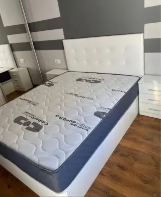 Canapé , somier , colchón, base Tapizada, cabecero