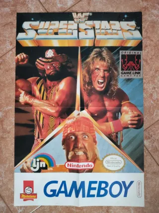 Póster WWF Superstars Game Boy Nintendo matutano