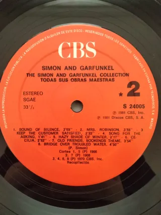 Vinilo LP Simon & Garfunkel Collection