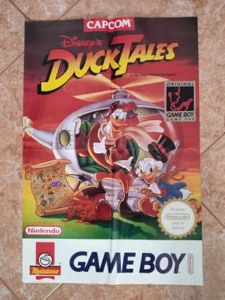 Póster Disney's DuckTales Capcom Game Boy matutano