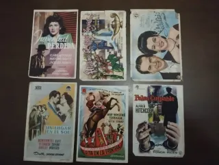 Programas de mano de cine antiguos