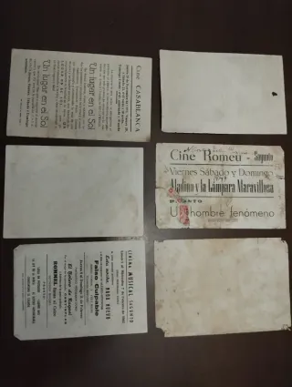 Programas de mano de cine antiguos