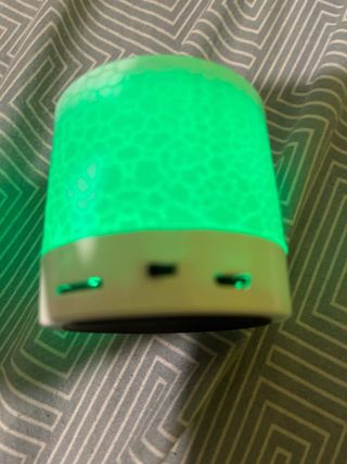 Altavoz Bluetooth LED Azul y Blanco